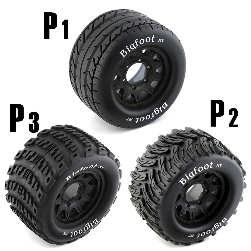 1:10大脚轮胎traxxas田宫HPI京商arrma竞速赛卡车轮毂12-14mm P1