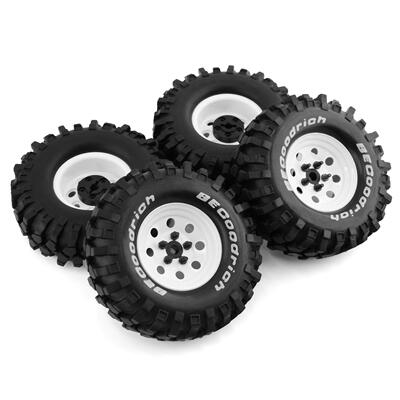 1.9寸FR4轮毂TRX4仿真FMS攀爬NT4轮胎110mm直径SCX10 W146