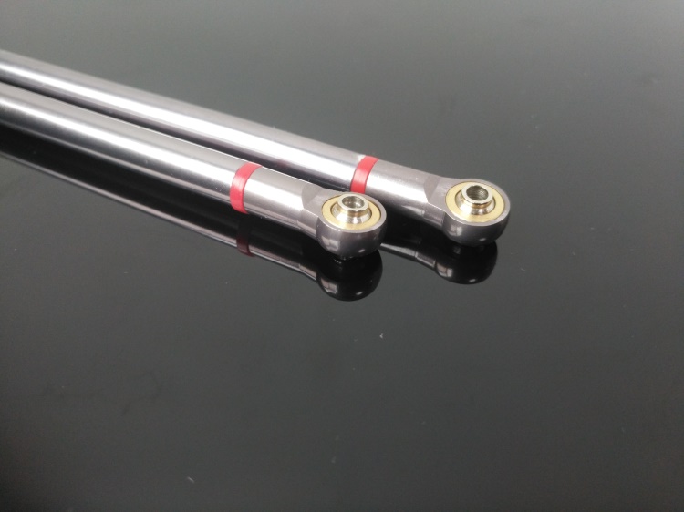 1/10仿真攀爬车 313轴距车架升级改装 金属拉杆套装 Aixal SCX10