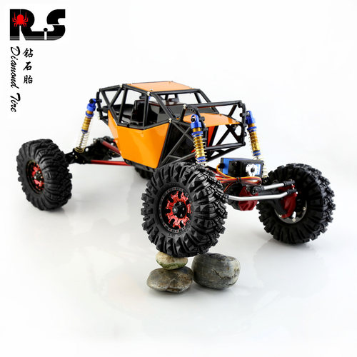 RS红蜘蛛 1：10 攀爬车轮胎D90管架车90046 AXAIL 山羊钻石胎R131