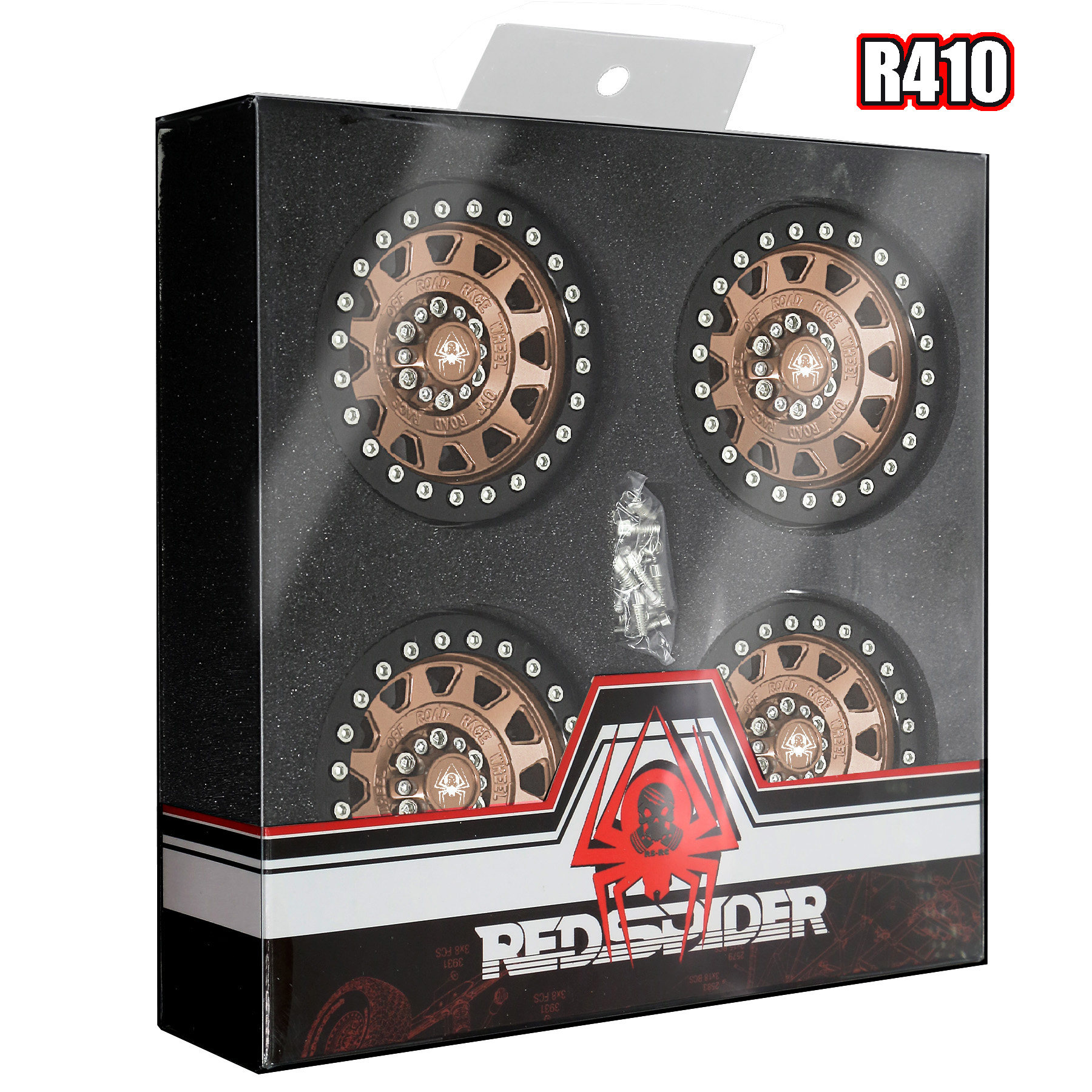 RS红蜘蛛1/10攀爬车2.2寸铝合金轮毂AXIAL幽灵 易控 煌博轮毂R410