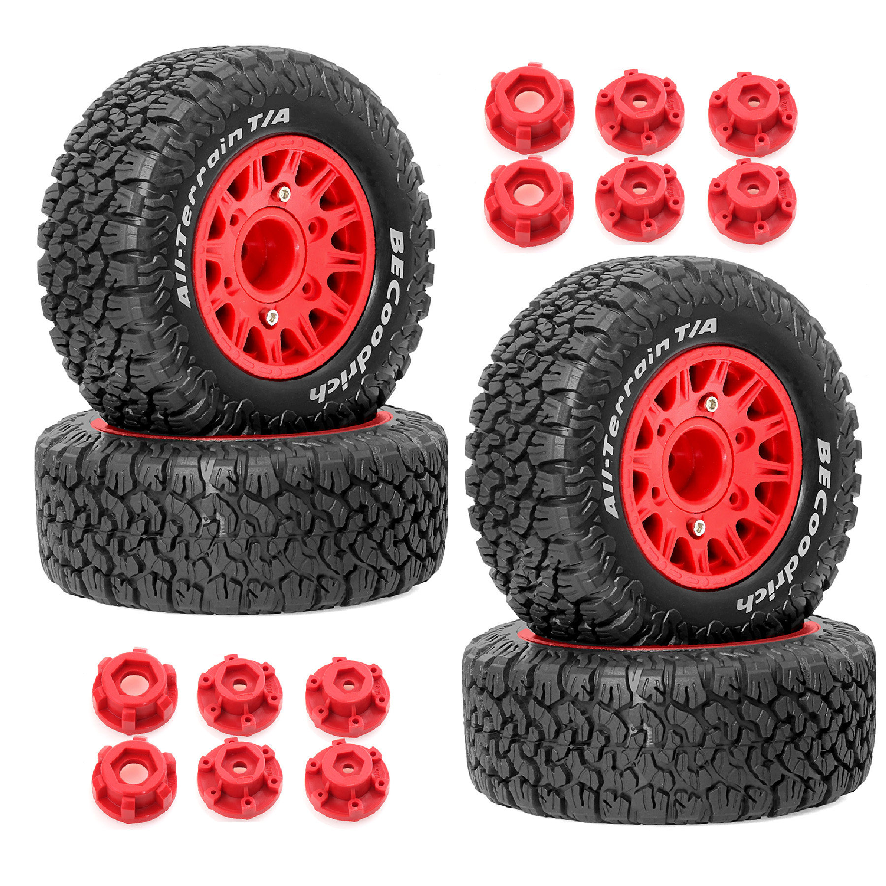 RS红蜘蛛1:10通用TRAXXAS环奇727雷魔ARRMA盛唐Losi 短卡轮胎W235