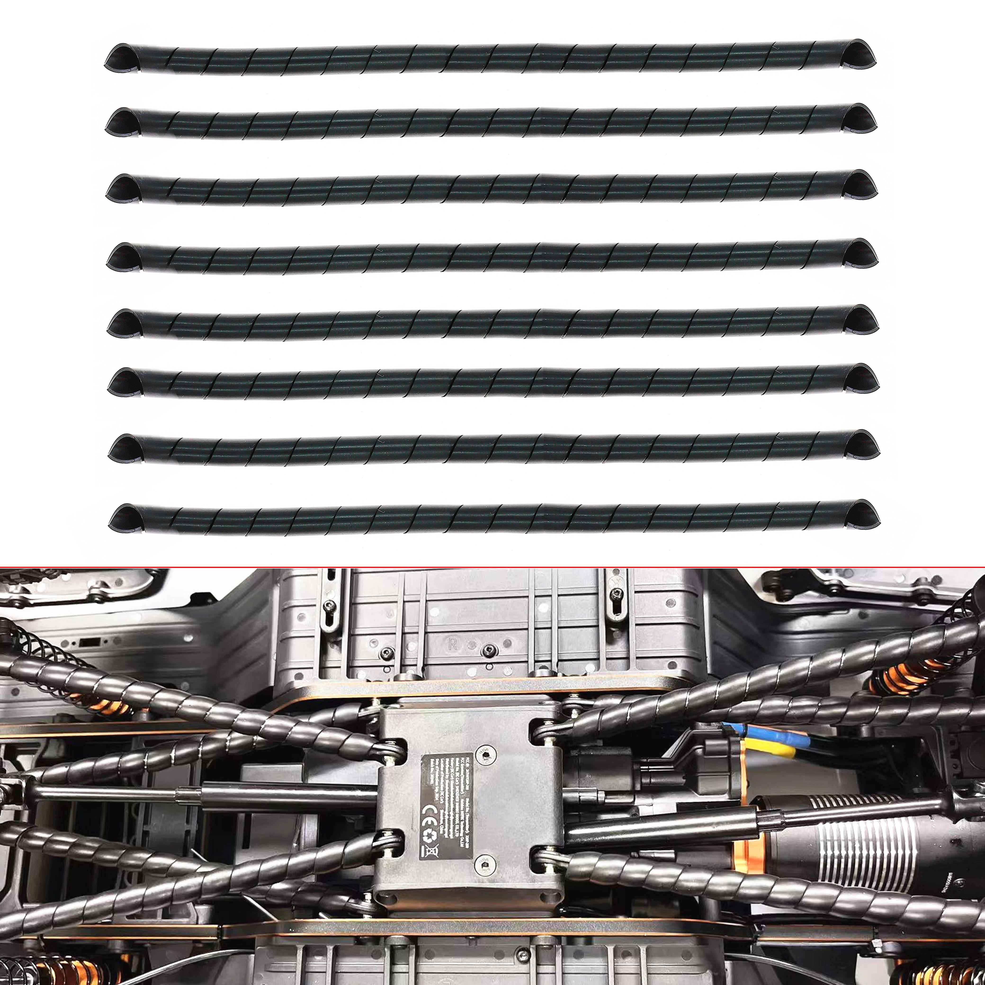 RC模型车通用拉杆保护罩防刮蹭保护套 MK07 向西H8H T4 SCX10 Y20