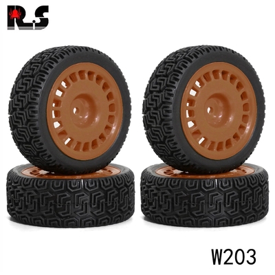 70mm房车1:10拉力轮胎TT01田宫xv02迷宫胎尼龙轮毂94123京商 W203