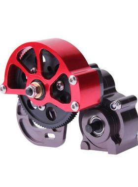 SCX10原厂通用SCX10攀爬车中波箱 AX10升级全金属总成配钢电机齿