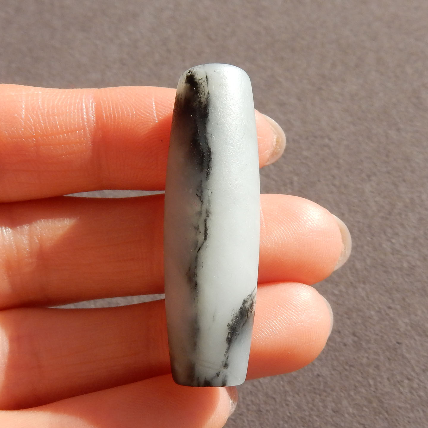 亏麻了方言和田玉精品放巨漏新疆黑白分明意境青花籽料勒子吊坠w