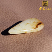 方言和田玉精品特色细腻新疆洒金皮白玉籽料原石玩料玉吊坠挂件A1