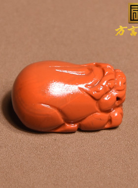 方言南红玛瑙满肉貔貅挂件吊坠