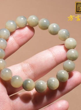 方言若羌蓝玉黄口共生10mm手链