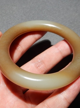 方言且末红糖白玉高油正装手镯