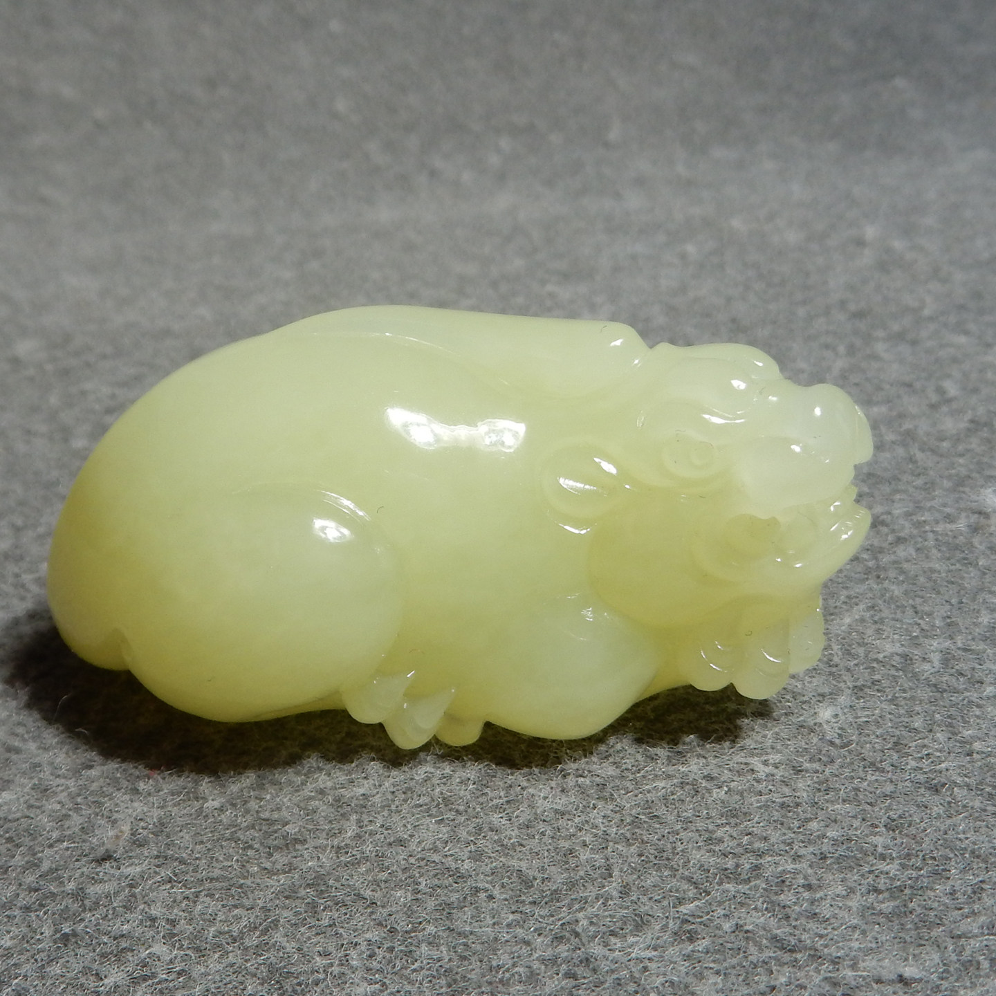 震惊了新疆且末老料鸡油高脂高糯冰底黄口老坑料精雕貔貅吊坠X3