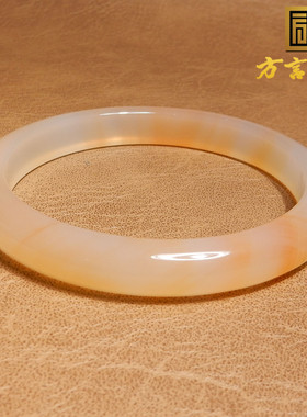 天然冰种锦鲤红玉髓玛瑙60mm手镯