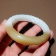 方言正品 收藏级新疆且末料糖羊脂白玉肉细高油内径53mm手镯子w4