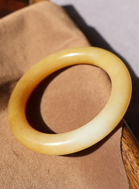 新疆且末金山糖黄糖55mm胖圆手镯