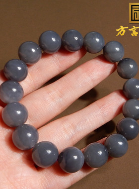 青海老坑烟紫帝王紫单圈12M手串