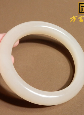 青海老坑野牛沟正装藕粉一细手镯