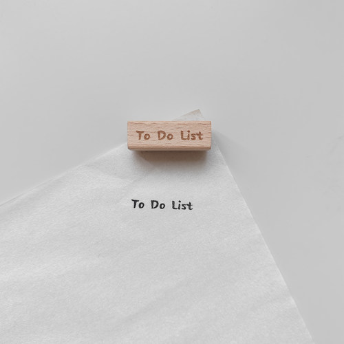 待办事项ToDoList木质小印章