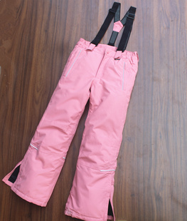 新款秋冬儿童中小大童户外背带滑雪裤男童女童防风水保暖冲锋裤贸