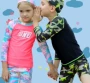2019 mới cho bé trai và bé gái đồ bơi ngụy trang tách nhanh quần áo chống nắng quần áo trẻ em lớn đồ bơi phiên bản Hàn Quốc - Đồ bơi trẻ em quần áo trẻ em kiểu hàn quốc