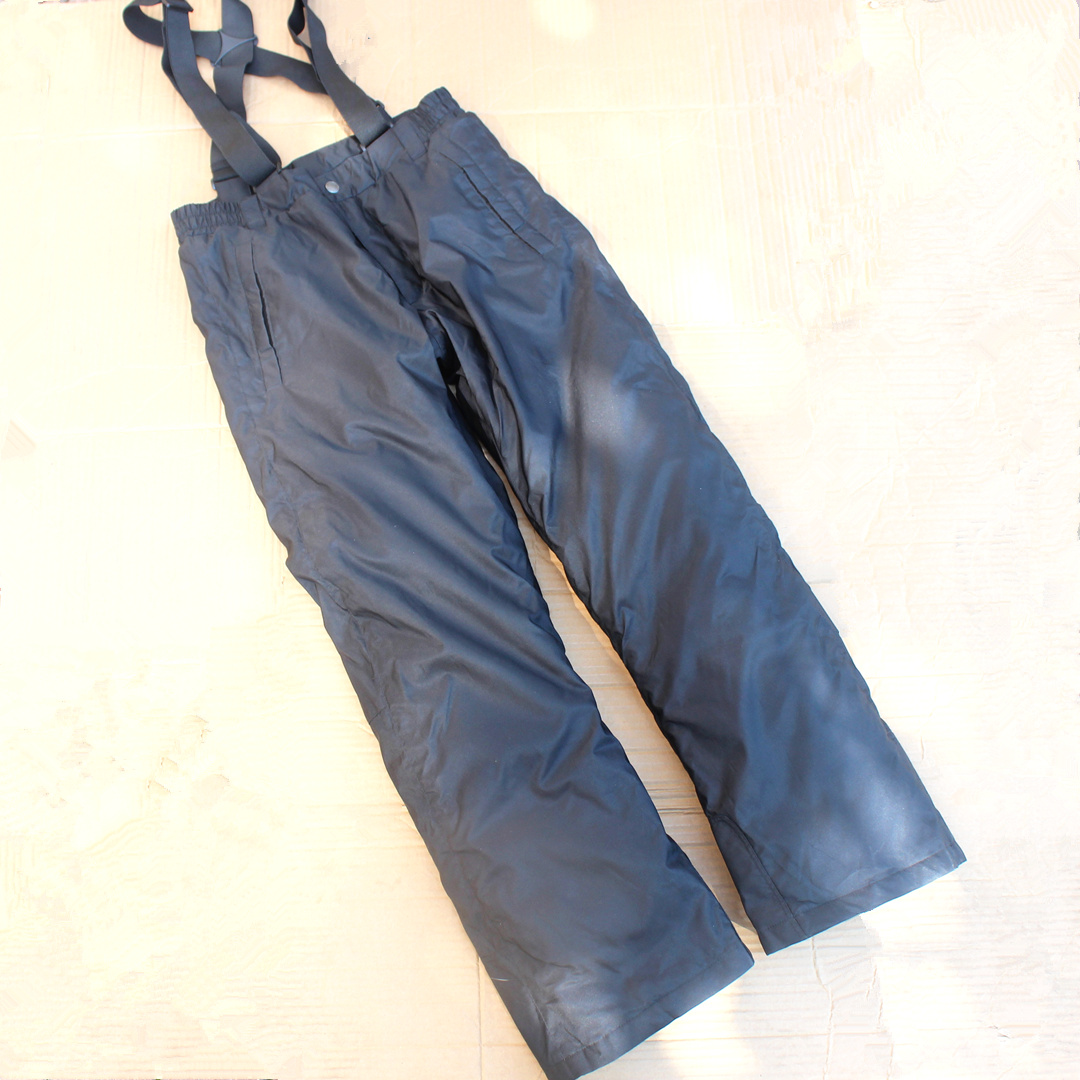 秋冬儿童中大童户外背带滑雪裤男女童宝宝防风防水保暖冲锋棉裤贸