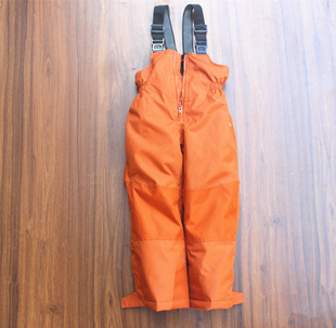 欧美风专业儿童连体滑雪裤加厚宝宝背带棉裤防风防水男女童冲锋裤