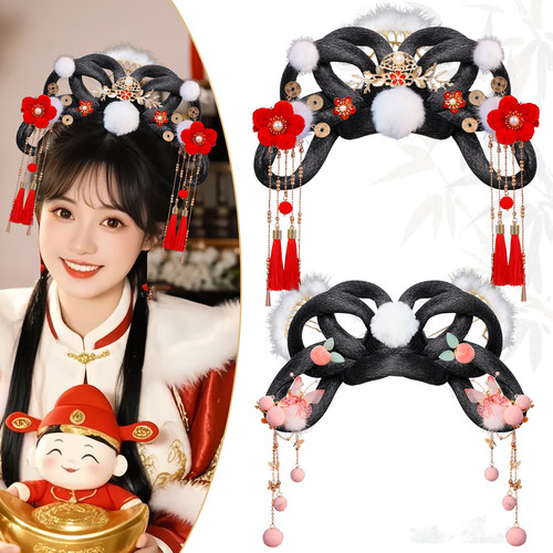 古风汉服假发发饰组合