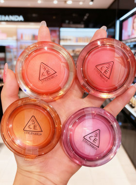 小猴子同款！3CE好脸色腮红07日光浴膨胀色收缩MUUT腮红膏柔雾女