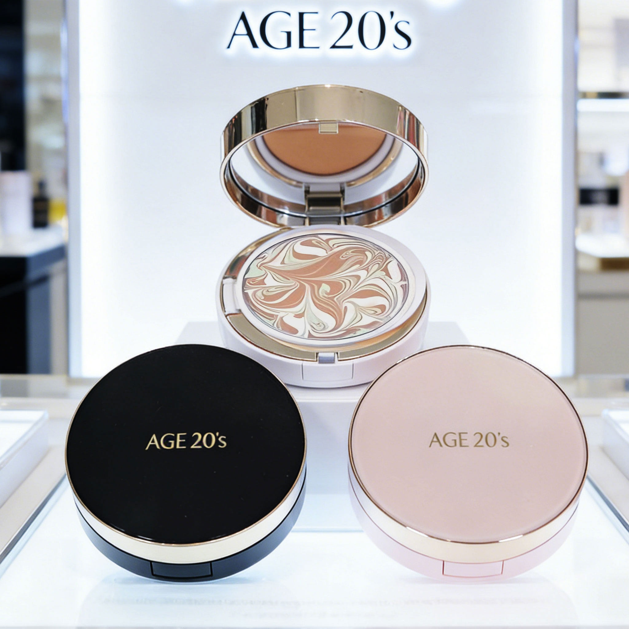 age20s爱敬气垫三色拉花滋润保湿不脱妆新款四色敬爱艾敬正品授权