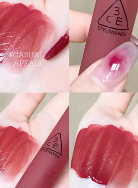 3ce水雾唇釉女水感雾面唇露哑光laydown口红乌龙奶茶色肉桂sepia