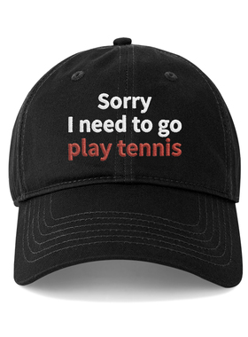 play tennis鸭舌帽韩国男女情侣百搭刺绣棒球帽显脸小遮阳帽子