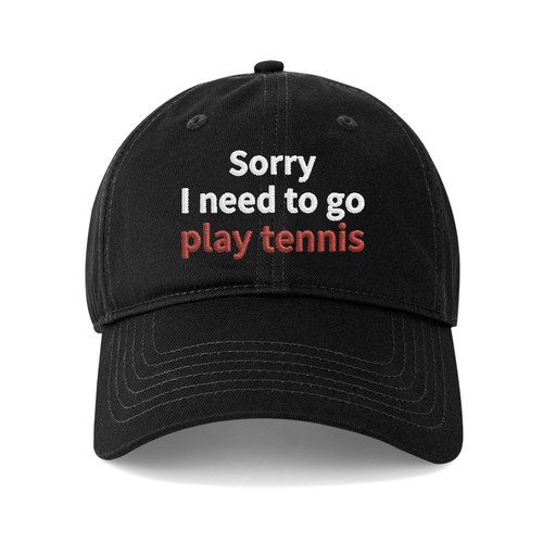 play tennis鸭舌帽韩国男女情侣百搭刺绣棒球帽显脸小遮阳帽子