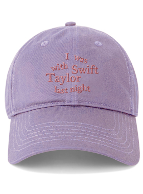 Taylor Swift鸭舌帽韩国男女情侣百搭刺绣棒球帽显脸小遮阳帽子