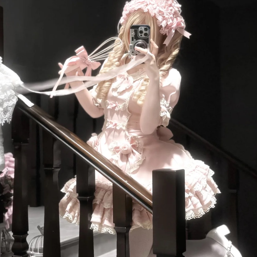 【定金】蜜桃慕斯 | 蜜桃盛夏Lolita六片裁收腰可爱蛋糕裙洋装