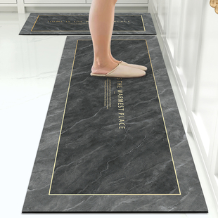 厨房地垫防滑防油可擦免洗专用硅藻泥吸水垫子防水脚垫耐脏污地毯