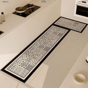 厨房地垫防滑防油可擦免洗硅藻泥吸水脚垫子防脏防水专用防污地毯