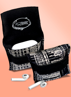 LONGNOSE 耳机袋 适用于Airpods Pro保护套1代2代3代 耳机收纳布袋手工定制