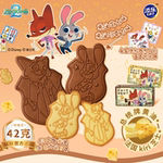 添乐卡通王黄油薄脆饼干加量装芝士巧克力味含总统黄油迪士尼零食