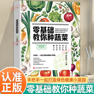 认准正版 从种子到餐桌手把手教你种菜打造绿色健康菜园科学种植技术辣椒番茄黄瓜有机蔬菜栽培技术大全书籍 零基础教你种蔬菜正版