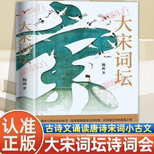 认准正版】大宋词坛正版百家讲坛中国诗词大会杨雨新作苏轼欧阳修晏殊李煜柳永等二十名宋代有名词人中国古典文学诗歌小古文唐诗