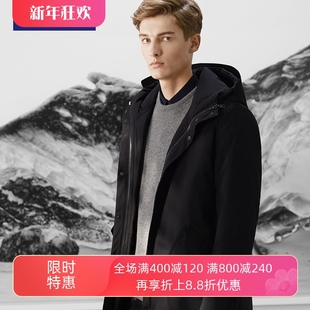 秋冬可脱卸内胆多穿法风衣款 汤尼威尔男式 羽绒服外套 WEAR TONY