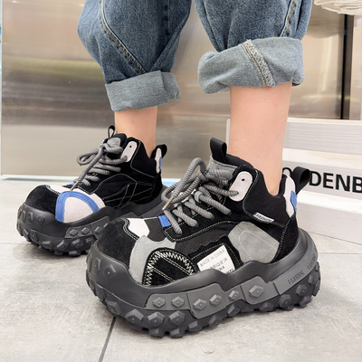 韩版老爹鞋女25年春季新款单鞋子