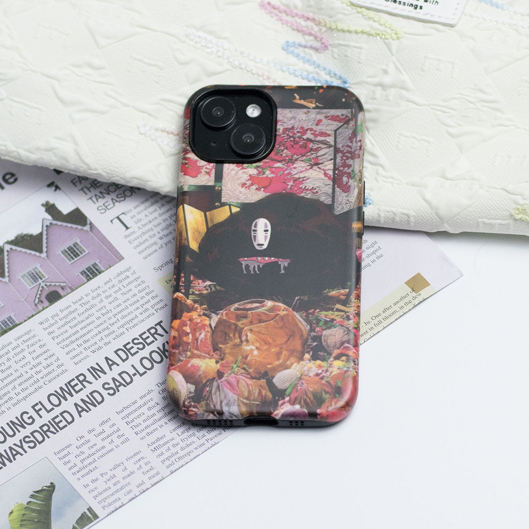 千与千寻无脸男手机壳适用iphone17promax苹果15/13小众16卡通pura70华为mate60小米14荣耀90一加k80硬vivox