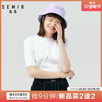 Senma chính thức cửa hàng áo len nữ 2019 mùa thu mới tay áo len cổ tròn áo thun nữ áo thủy triều - Vòng cổ áo len áo len nữ form rộng