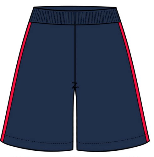 中小学生校服短裤藏青色泡小纯色校服裤