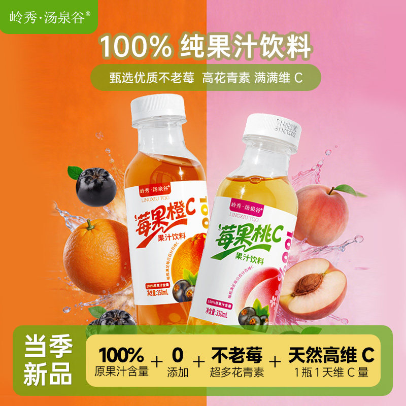 100%果汁饮料复合果汁酸甜饮料350ml*15瓶整箱
