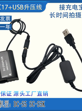适用松下DC-S5 S5K DC-GH6GK GH5M2微单假电池BLK22接移动电源USB