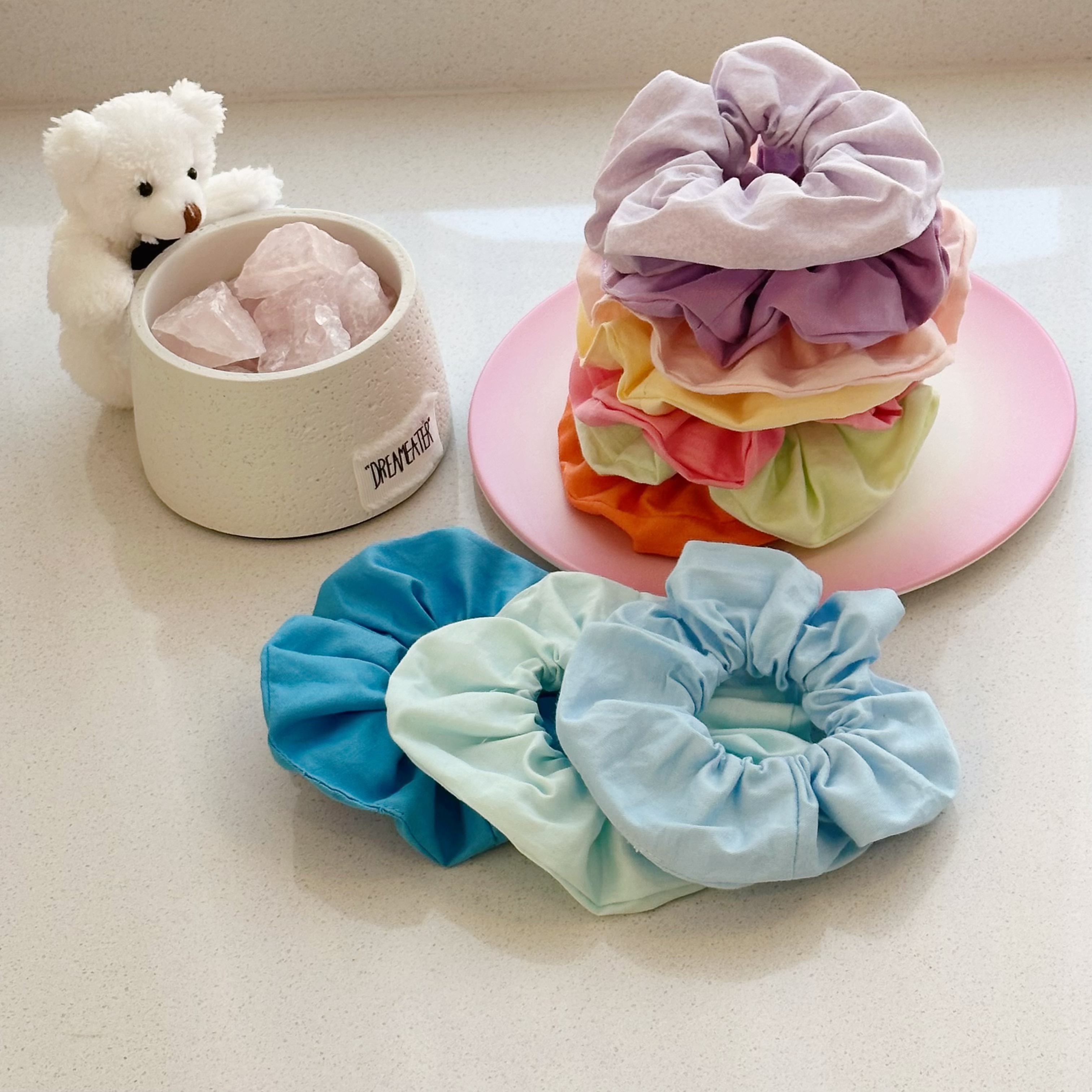 大肠日系网红少女纯色百搭发绳