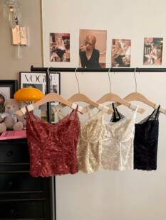 可外穿美背内衣 花卉蕾丝鱼骨塑形吊带固定杯时尚 新款 深V早春法式