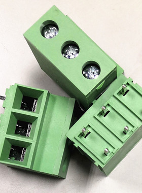 大电流端子XK135T-10.16MM螺钉式PCB接线端子纯铜端子57A750V 3P