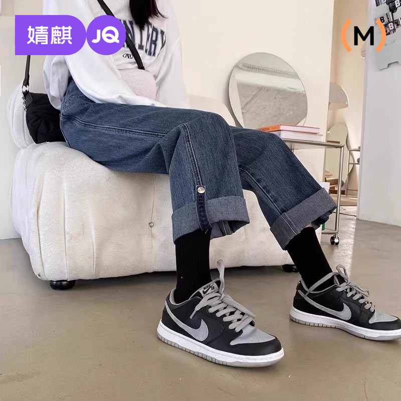 JQ婧麒孕妇阔腿牛仔裤宽松长裤秋